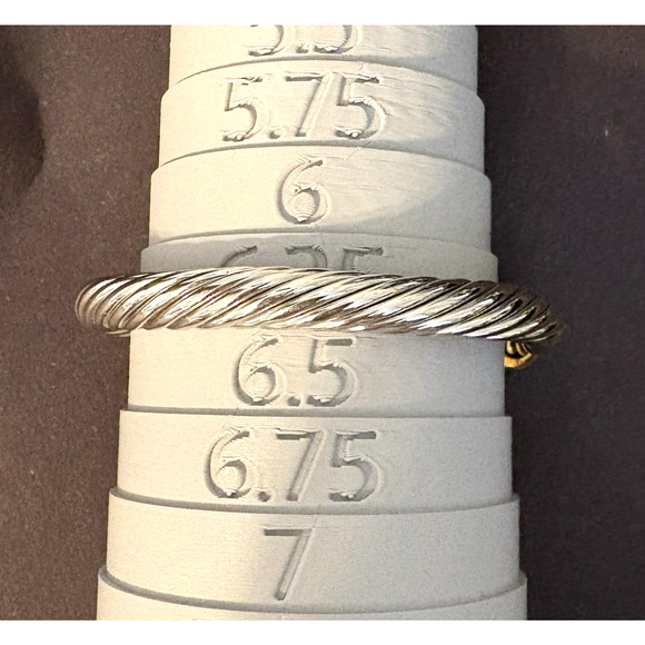 Vintage Monet Cuff Bracelet Gold & Silver Tone Multi Glass Cabs Modernist 6.25" - Picture 7 of 7